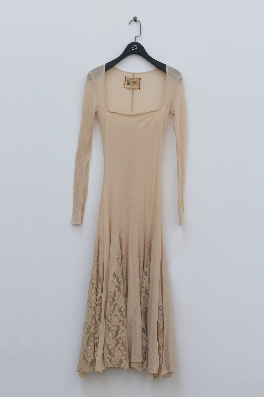Peng Tai Lace-Panel New Maxi Dress — Rare Archive Piece