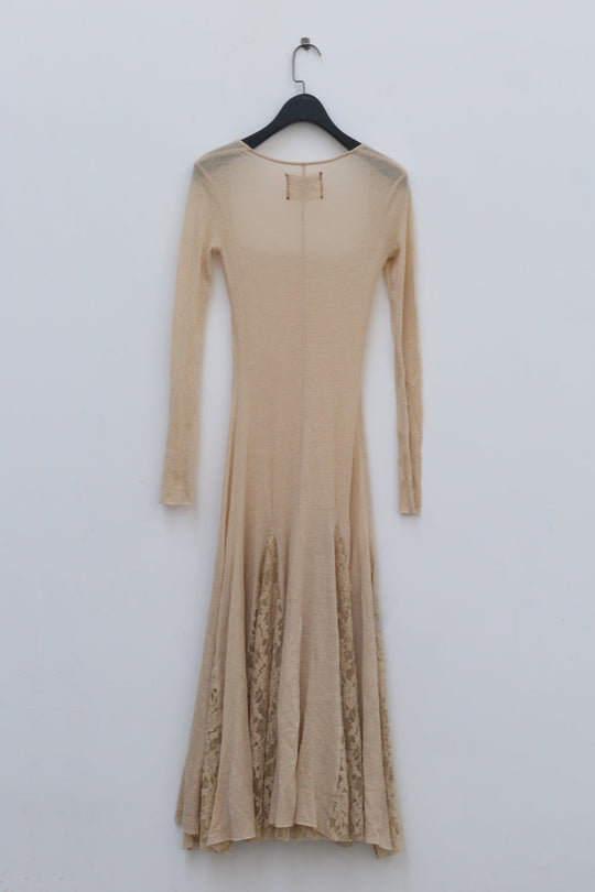 Peng Tai Lace-Panel New Maxi Dress — Rare Archive Piece