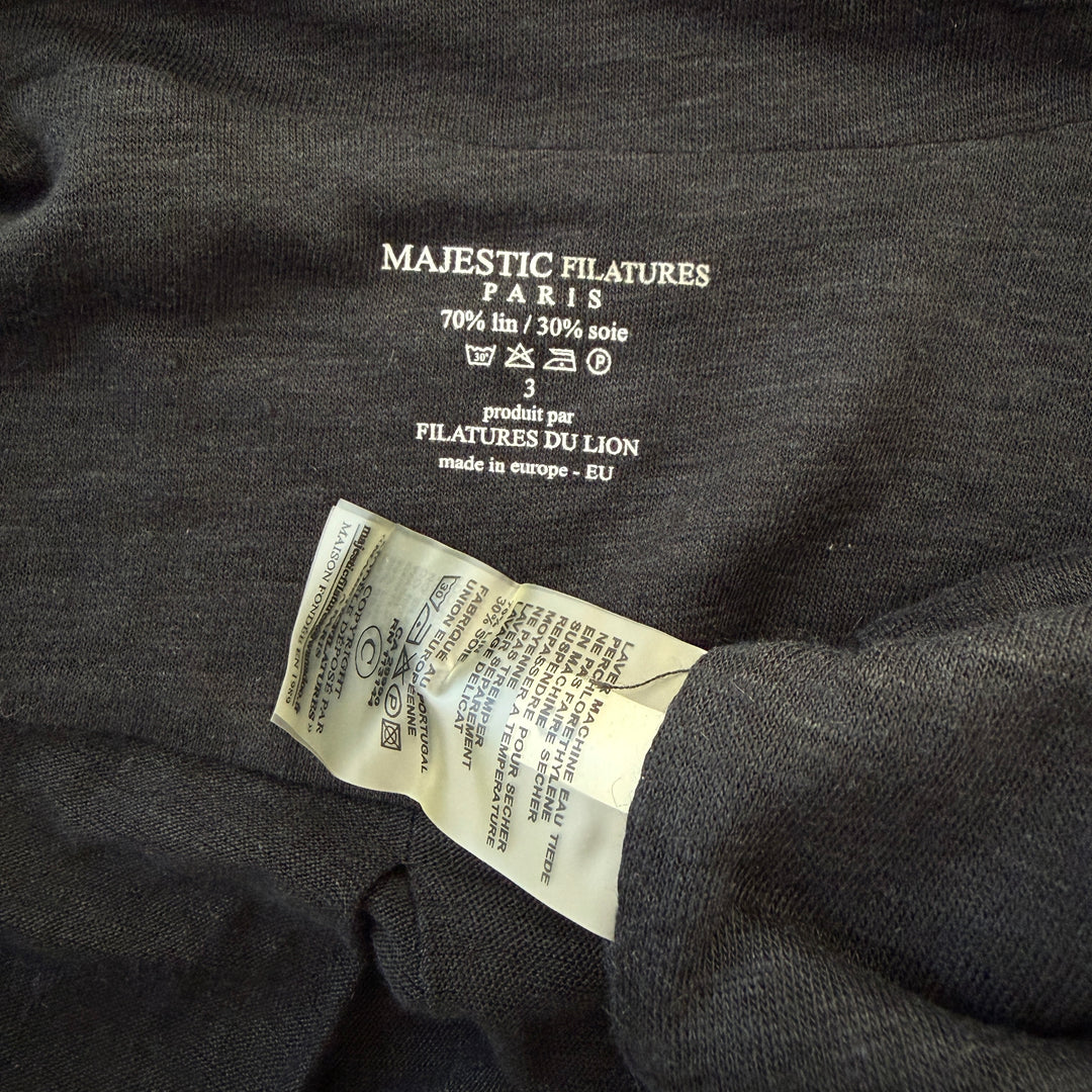 MAJESTIC FILATURES New Linen & Silk Cardigan