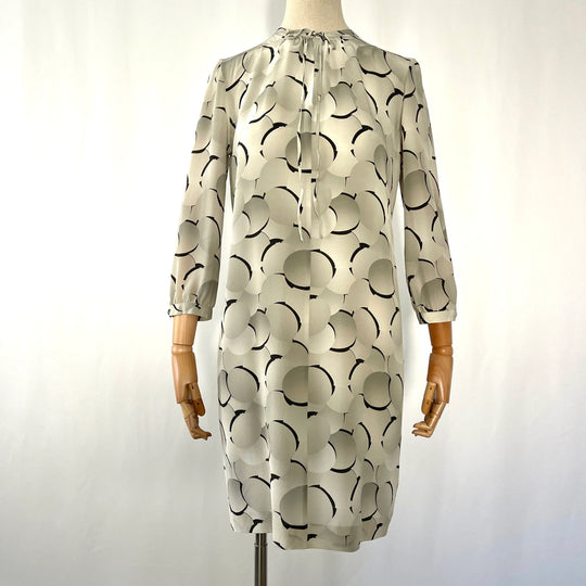 AKRIS Gray Silk Dress