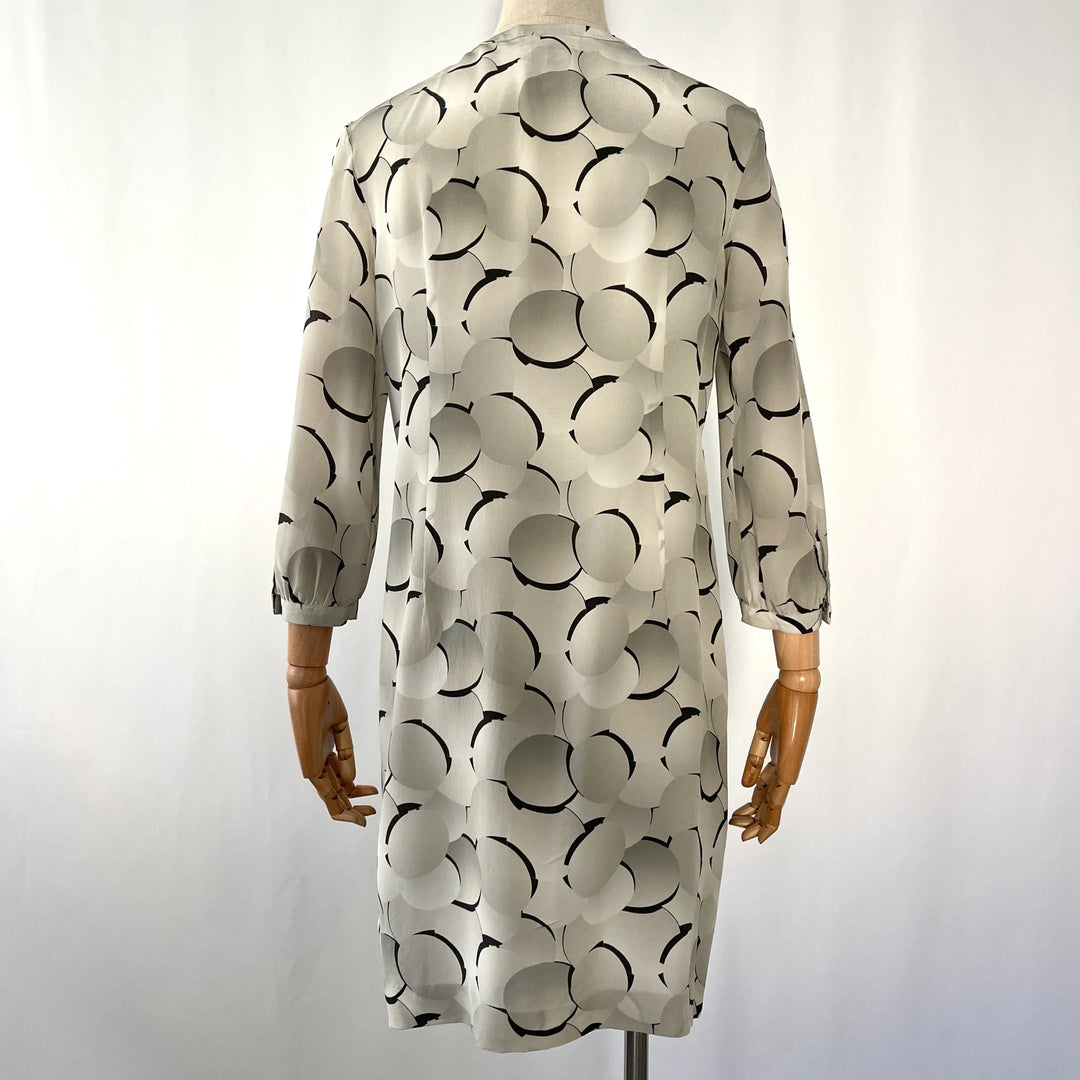 AKRIS Gray Silk Dress