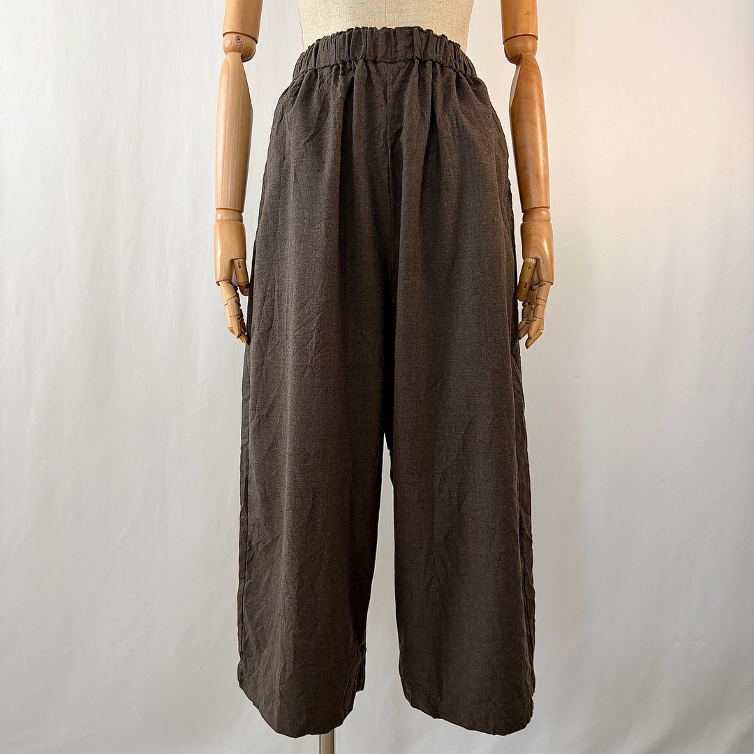 PAS DE CALAIS wide-leg cropped trousers