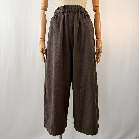 PAS DE CALAIS wide-leg cropped trousers