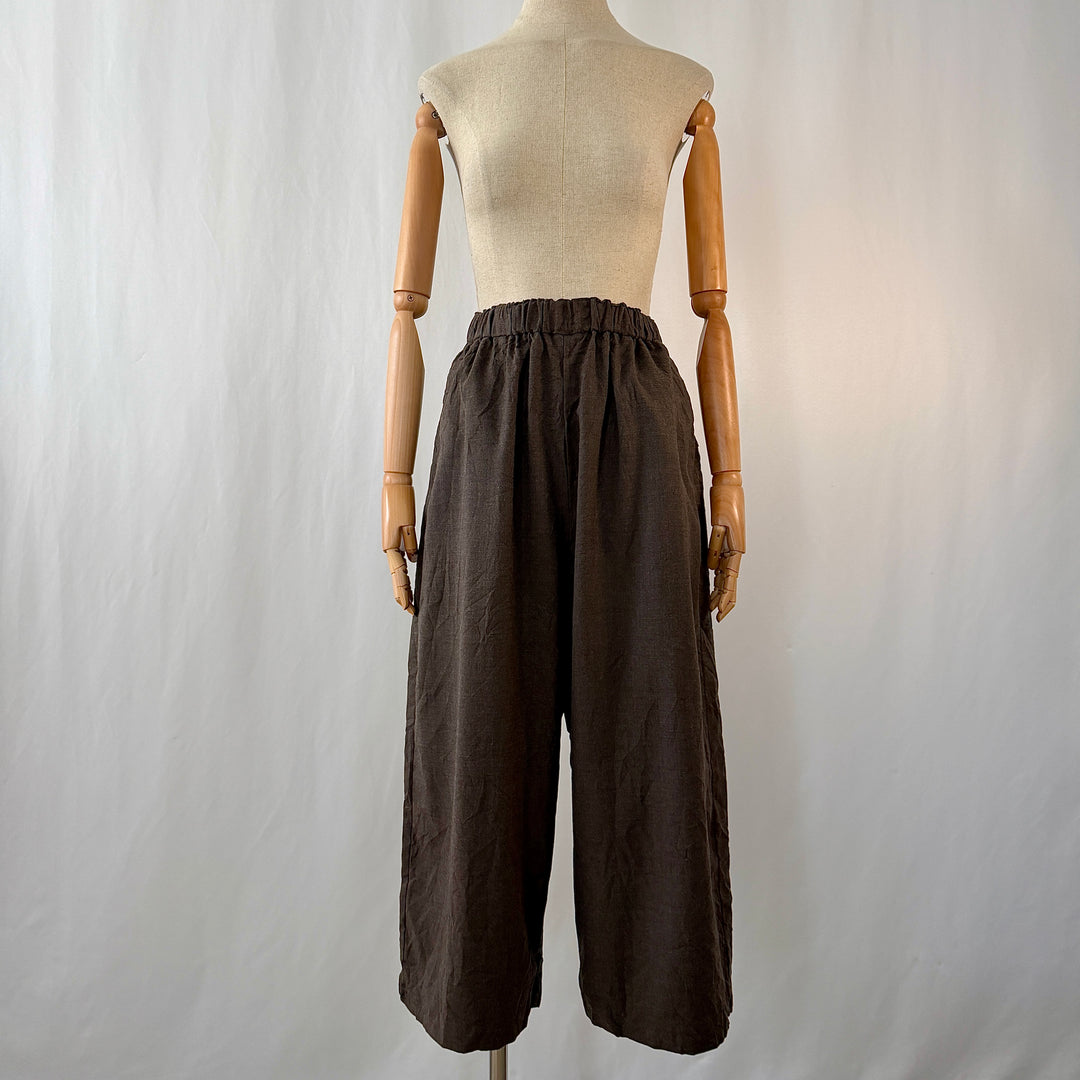 PAS DE CALAIS wide-leg cropped trousers