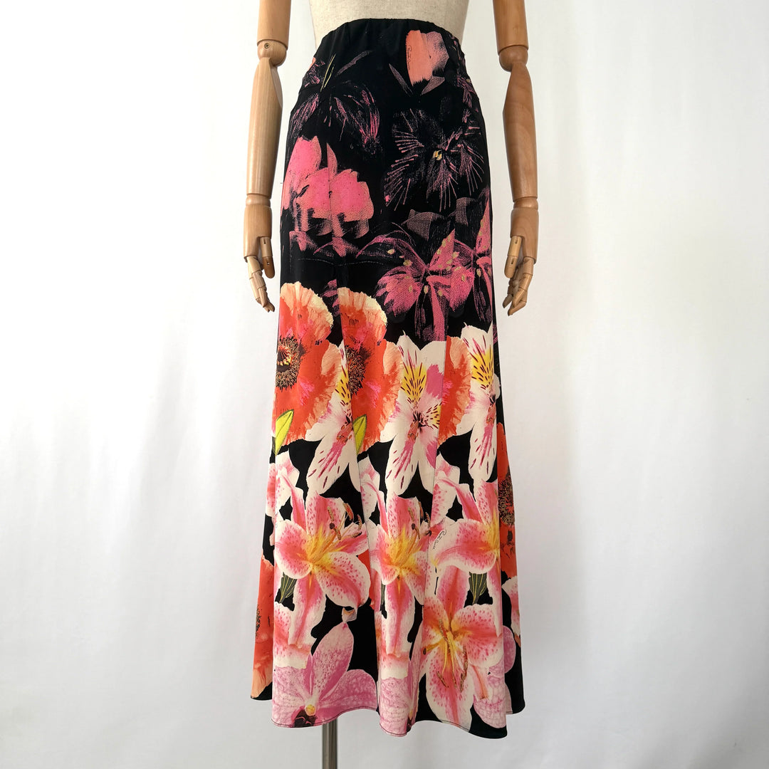 ROBERTO CAVALLI Vintage 2000's Silk Skirt