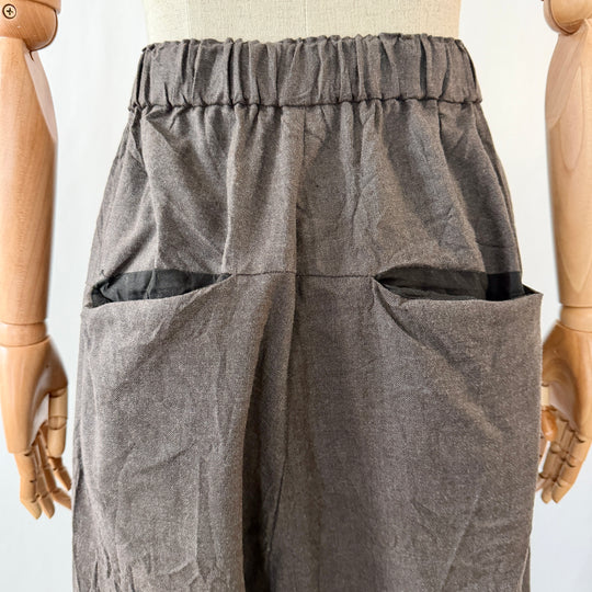 PAS DE CALAIS wide-leg cropped trousers