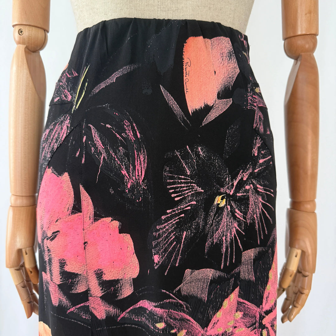 ROBERTO CAVALLI Vintage 2000's Silk Skirt