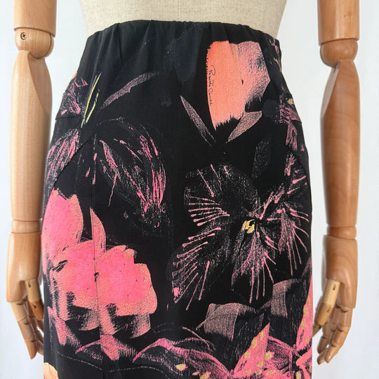 ROBERTO CAVALLI Vintage 2000's Silk Skirt