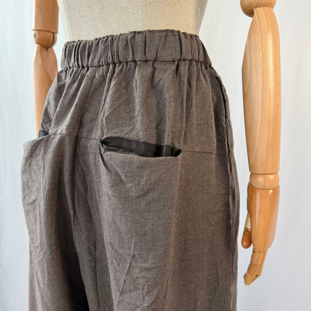 PAS DE CALAIS wide-leg cropped trousers