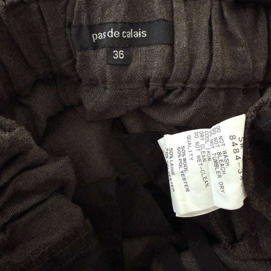 PAS DE CALAIS wide-leg cropped trousers