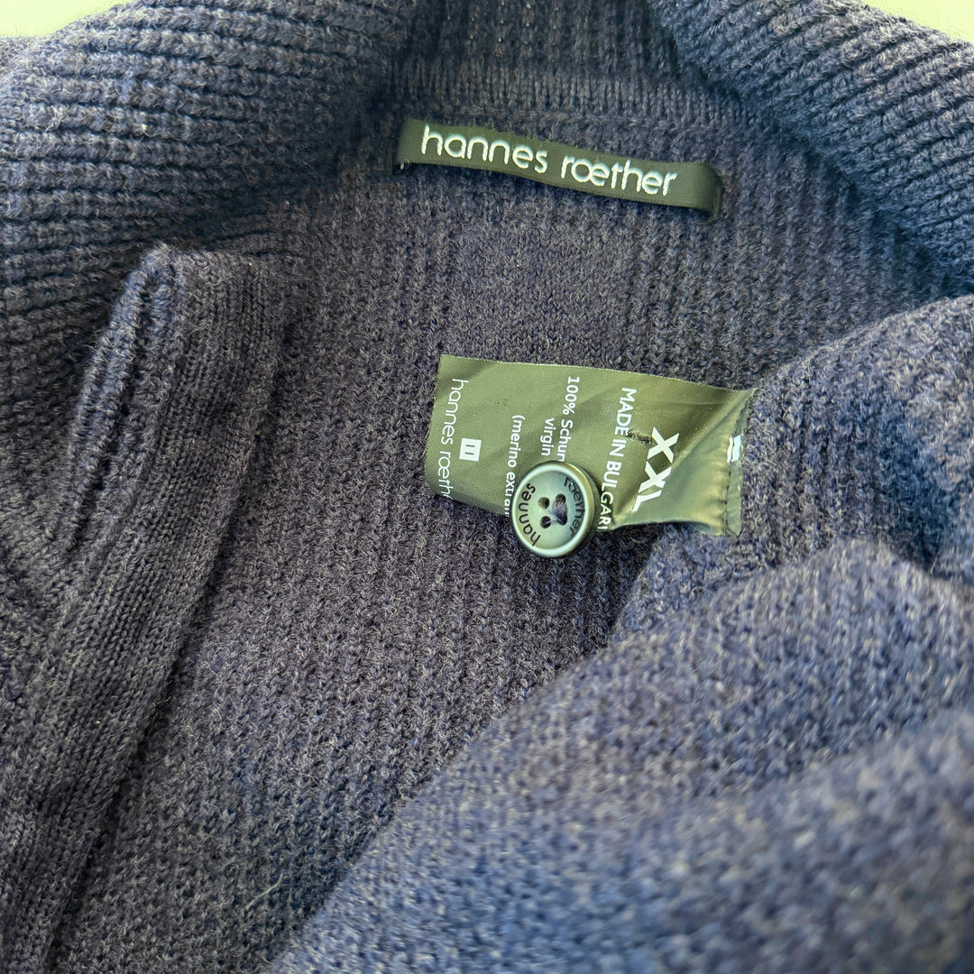 HANNES ROETHER Men's Wool Cardigan