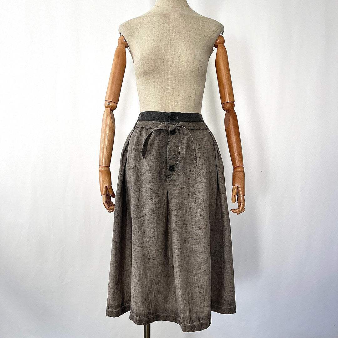 UMIT UNAL Linen Skirt