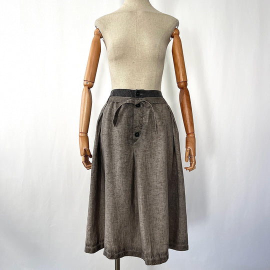 UMIT UNAL Linen Skirt