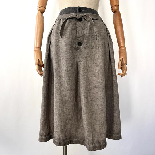UMIT UNAL Linen Skirt