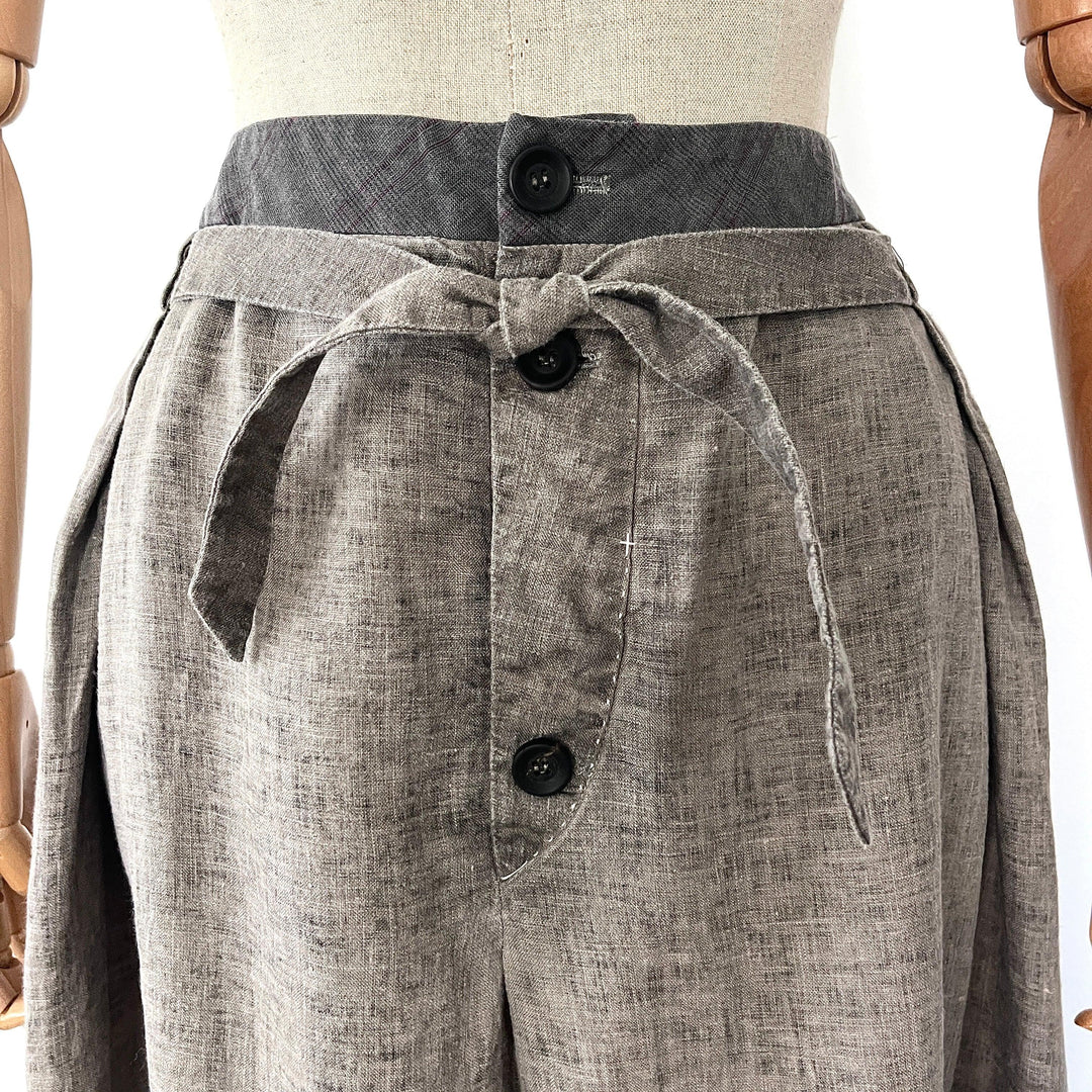 UMIT UNAL Linen Skirt
