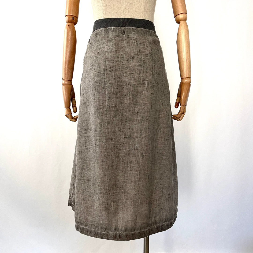 UMIT UNAL Linen Skirt