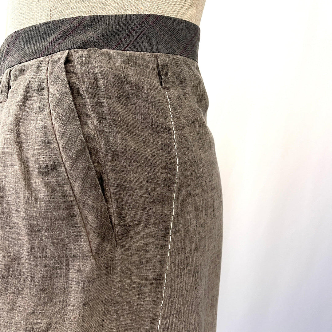 UMIT UNAL Linen Skirt