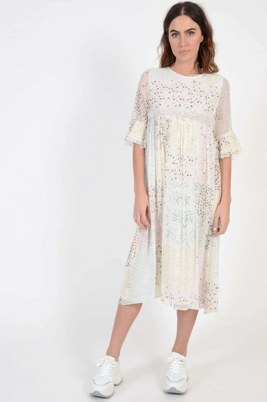 HALBSPHERE Seidenkleid