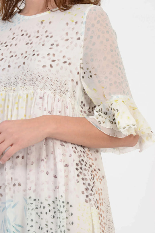 HALBSPHERE Seidenkleid