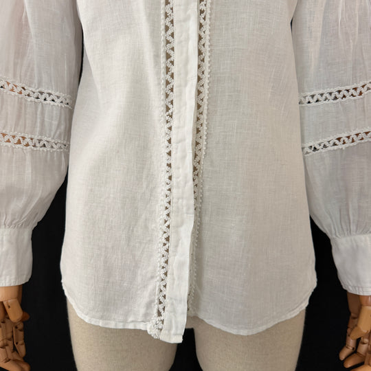120% LINO White Linen Shirt