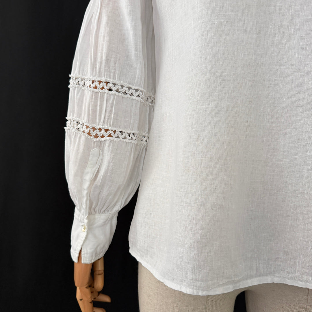 120% LINO White Linen Shirt