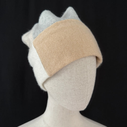 TURTLE DOVES New Cashmere Scarf/Cap