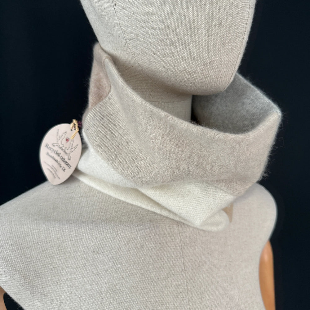 TURTLE DOVES New Cashmere Scarf/Cap
