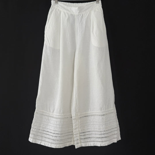 Pantalon en lin blanc 120 % LINO