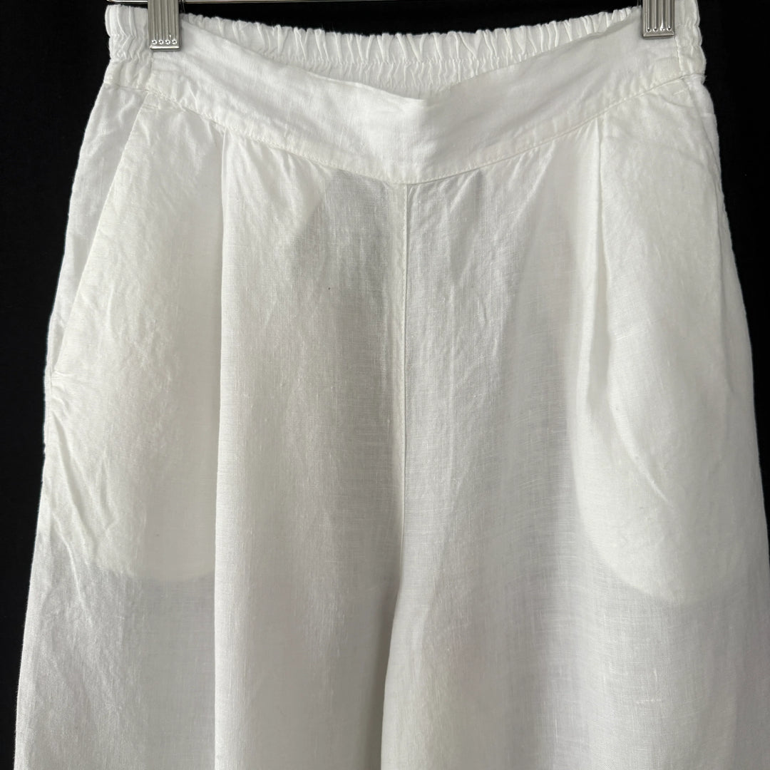 Pantalon en lin blanc 120 % LINO
