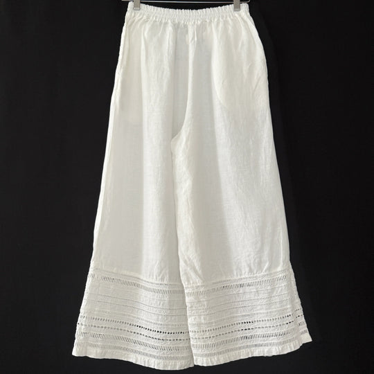 Pantalon en lin blanc 120 % LINO