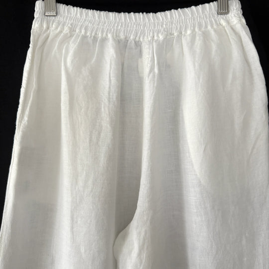 Pantalon en lin blanc 120 % LINO