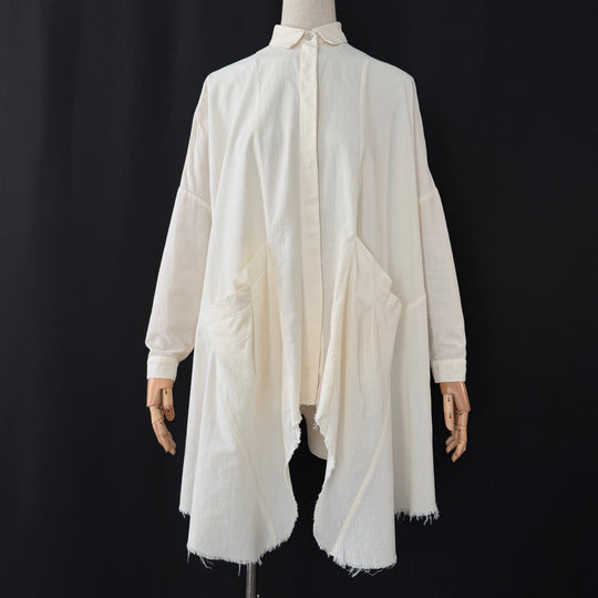 STUDIO B3 oversized white tunic shirt / shirt dress, size S