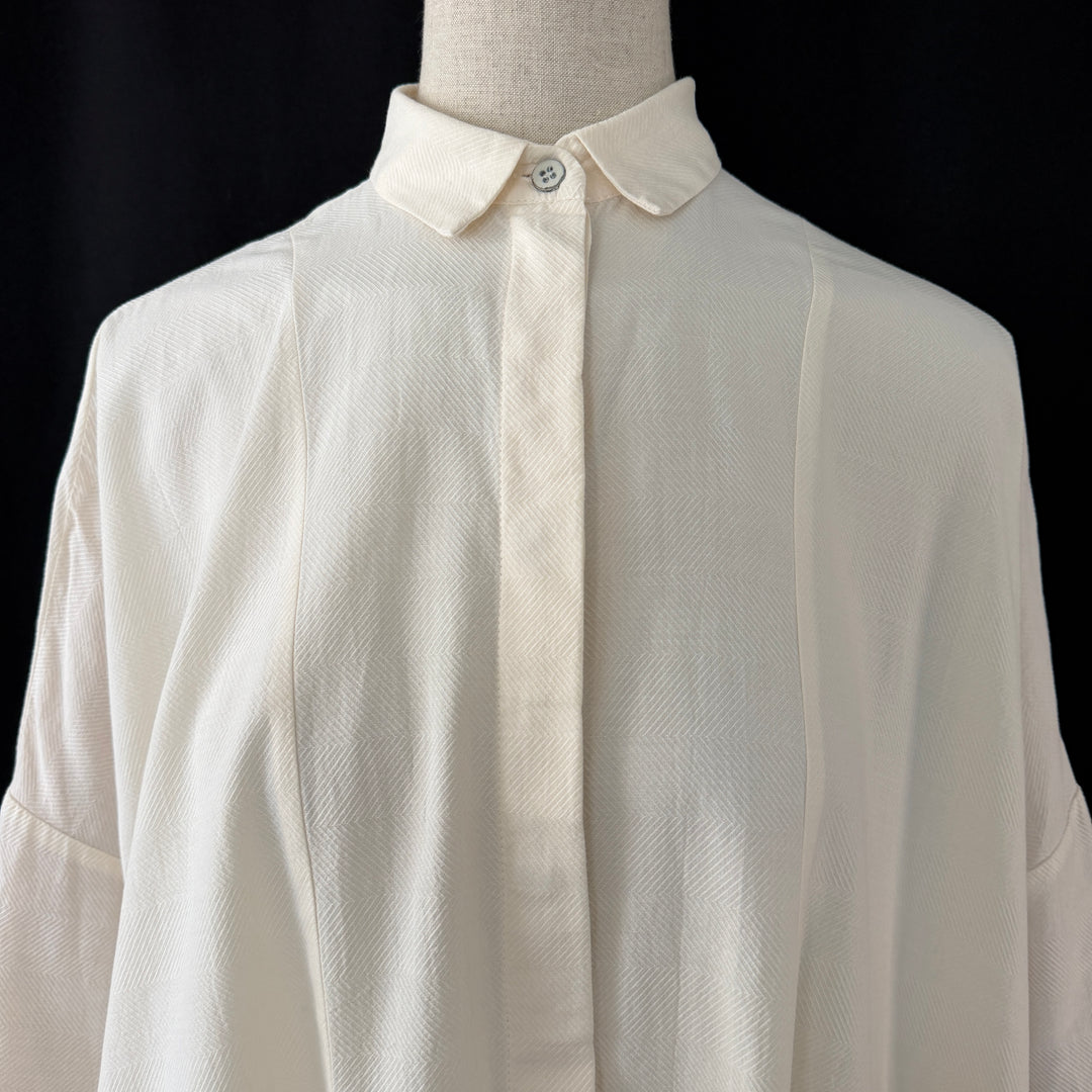 STUDIO B3 oversized white tunic shirt / shirt dress, size S