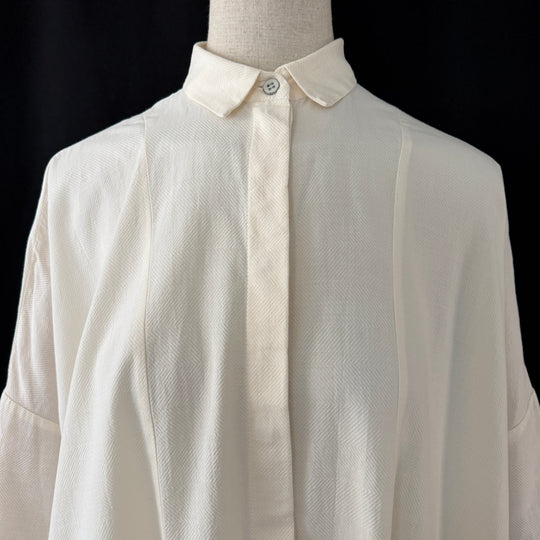 STUDIO B3 oversized white tunic shirt / shirt dress, size S
