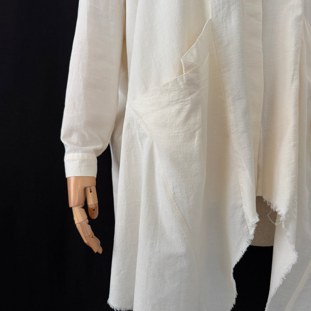 STUDIO B3 oversized white tunic shirt / shirt dress, size S