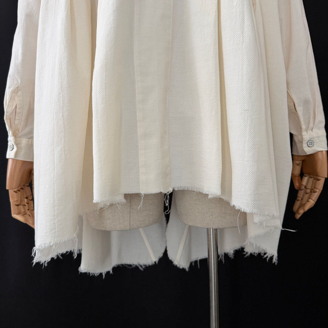 STUDIO B3 oversized white tunic shirt / shirt dress, size S