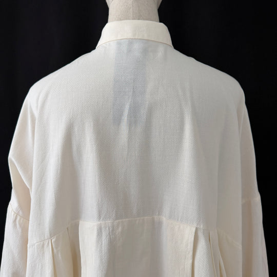 STUDIO B3 oversized white tunic shirt / shirt dress, size S