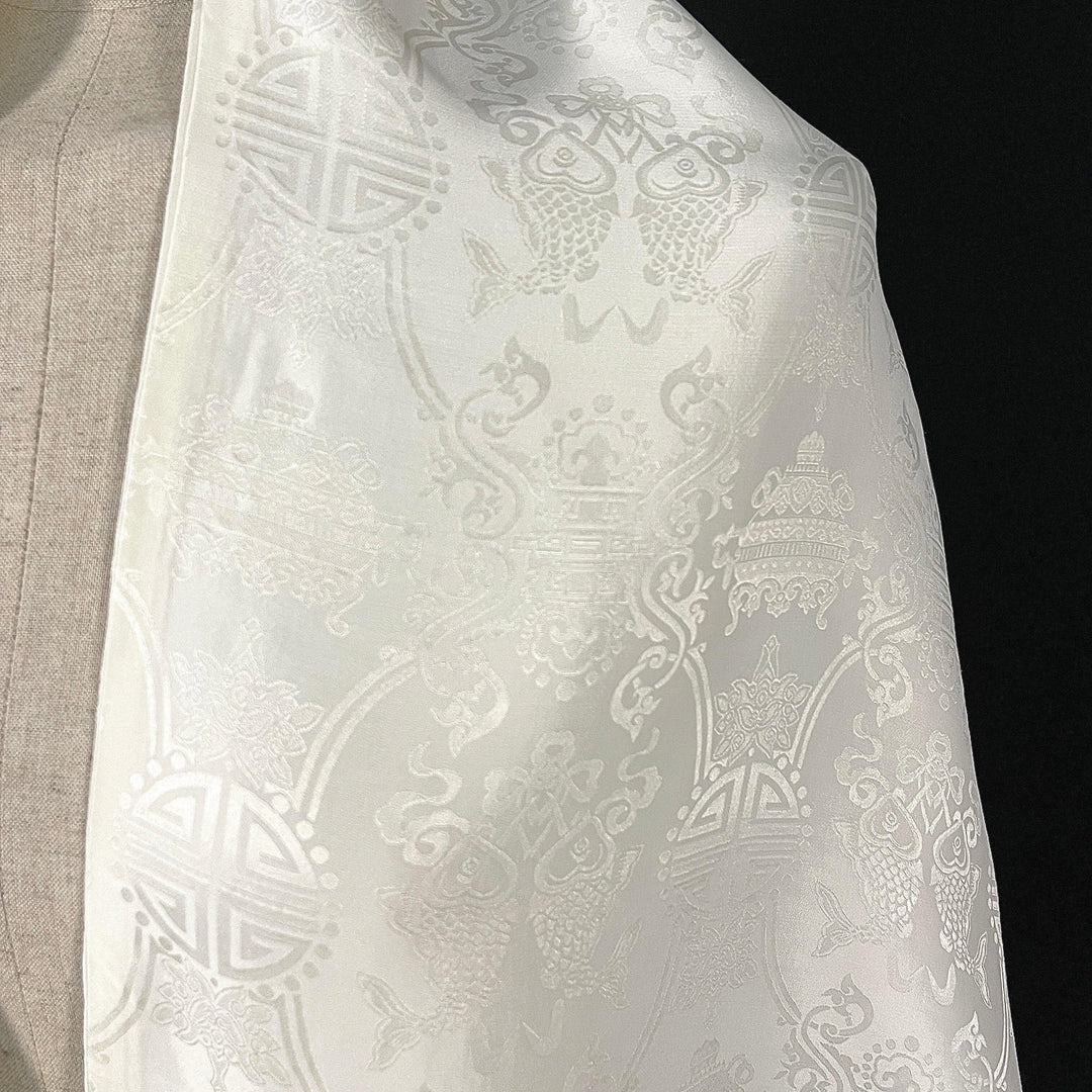 SHANGHAI TANG White Silk Scarf