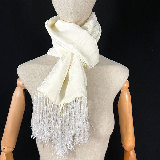 SHANGHAI TANG White Silk Scarf