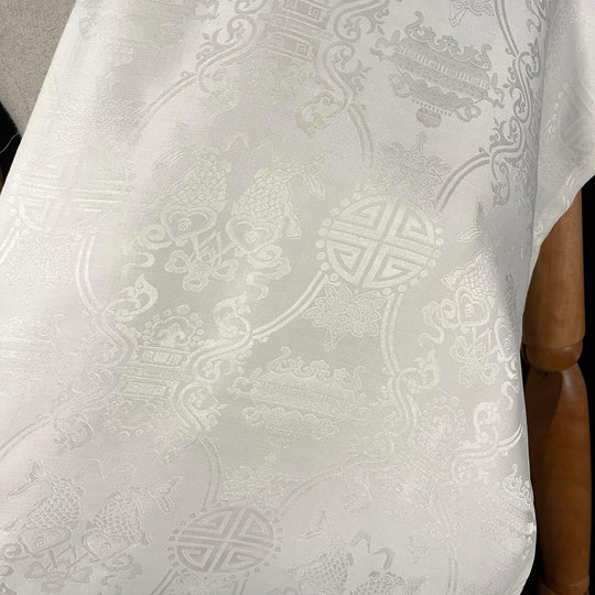 SHANGHAI TANG White Silk Scarf