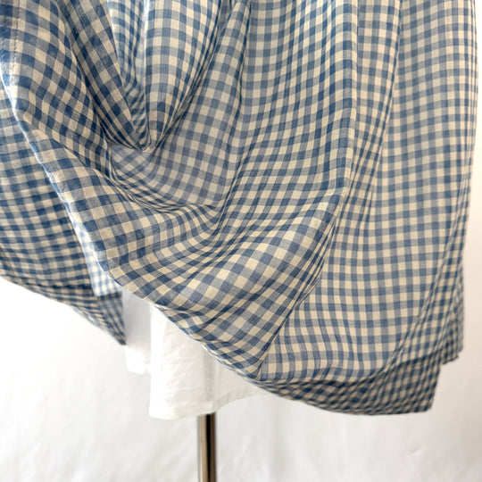 Kate Barton Blue Gingham Cotton Maxi Dress – Size XS