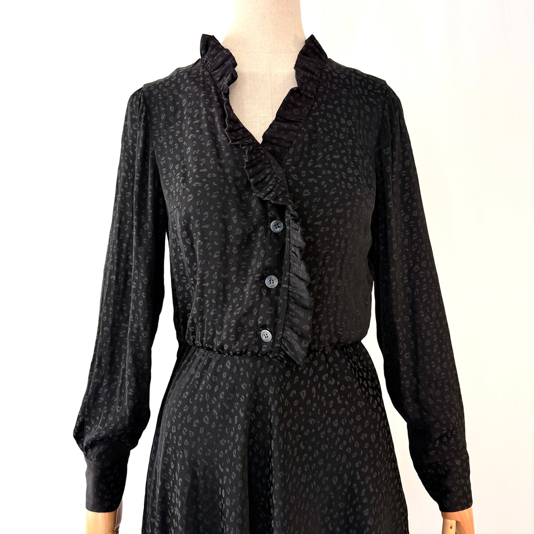 POUSTOVIT Black Printed Dress