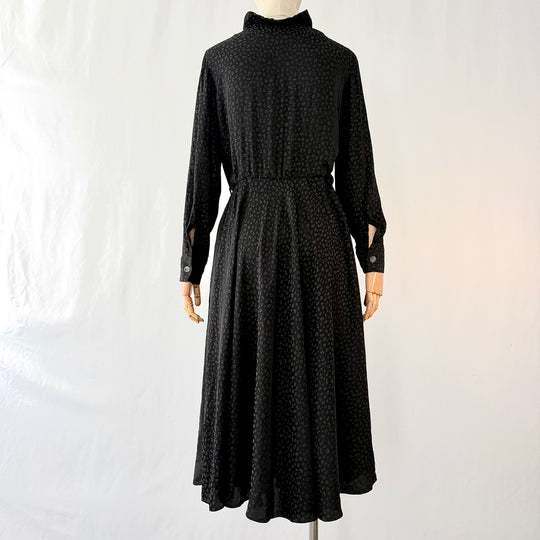 POUSTOVIT Black Printed Dress
