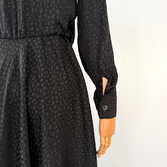 POUSTOVIT Black Printed Dress