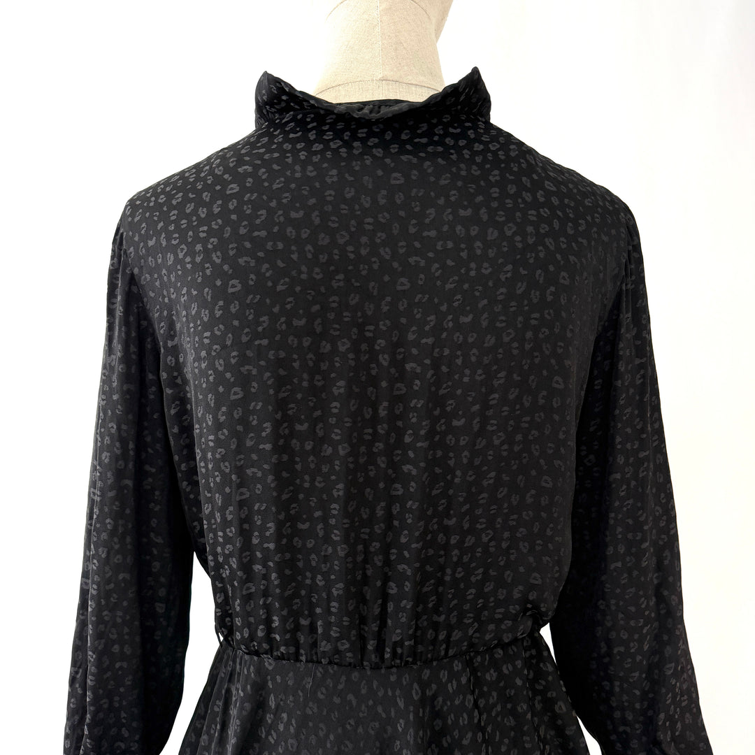 POUSTOVIT Black Printed Dress