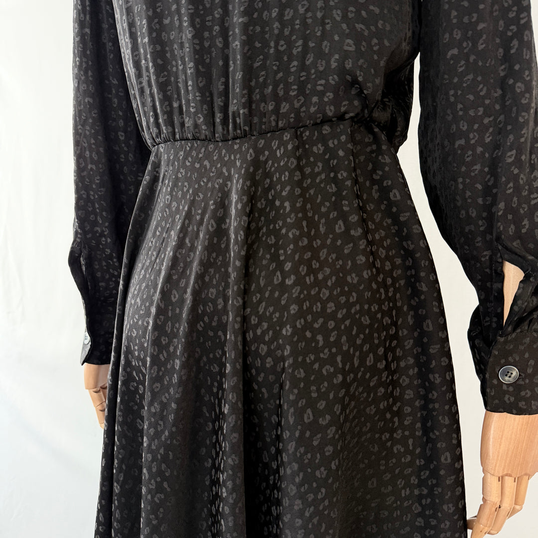 POUSTOVIT Black Printed Dress