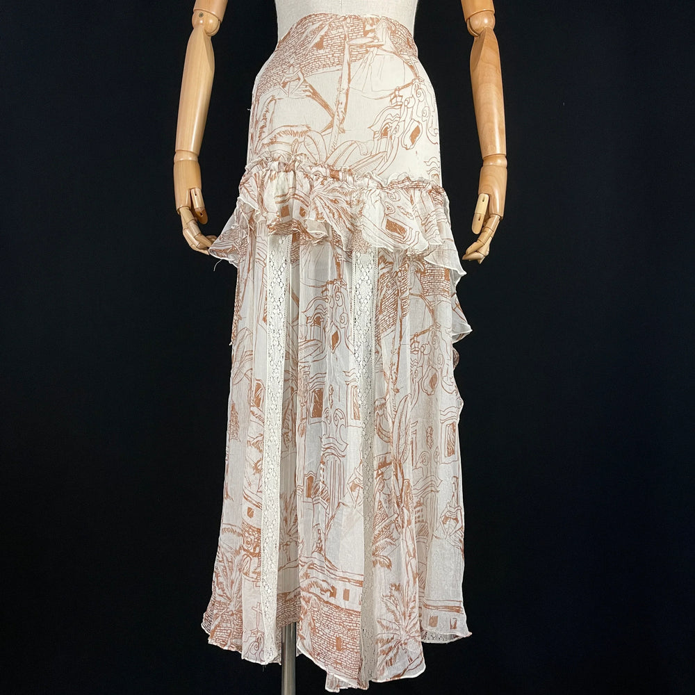 AGUA DE COCO By Liana Thomaz silk skirt