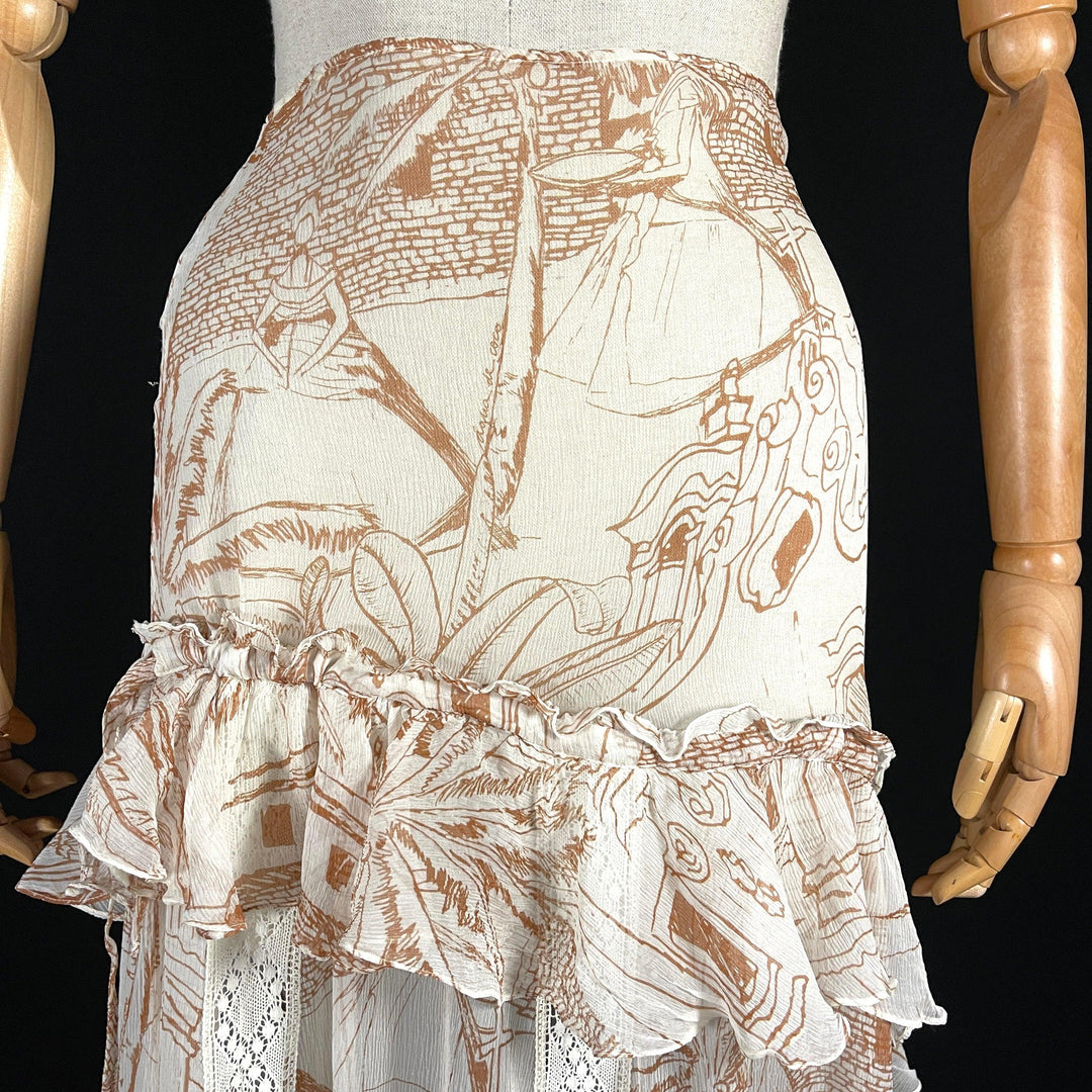 AGUA DE COCO By Liana Thomaz silk skirt