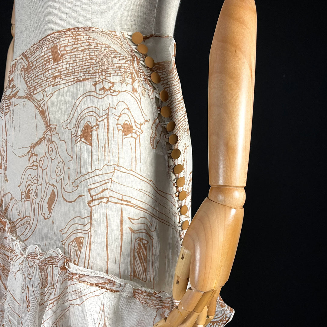 AGUA DE COCO By Liana Thomaz silk skirt