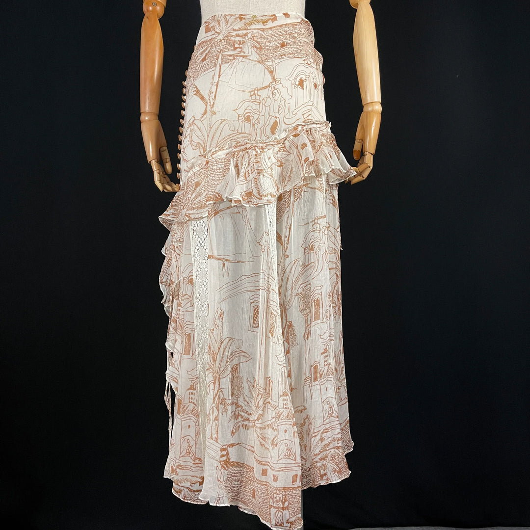 AGUA DE COCO By Liana Thomaz silk skirt